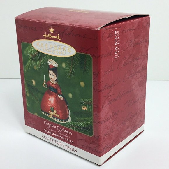 Hallmark Keepsake Ornament Victorian Christmas Madame Alexander Red 2001 Vintage - Picture 12 of 12